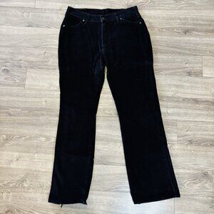 Vintage Levis Orange Tab Corduroy Pants Womens 32 Black Y2K Straight High Rise